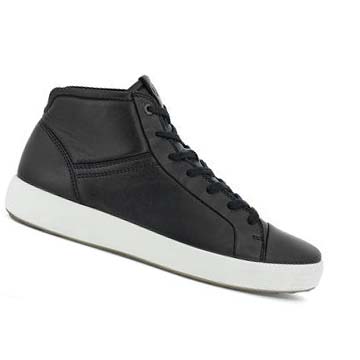 Pánské Boty Casual Ecco Soft 7 City Hi-top Černé | CZ 475YXF